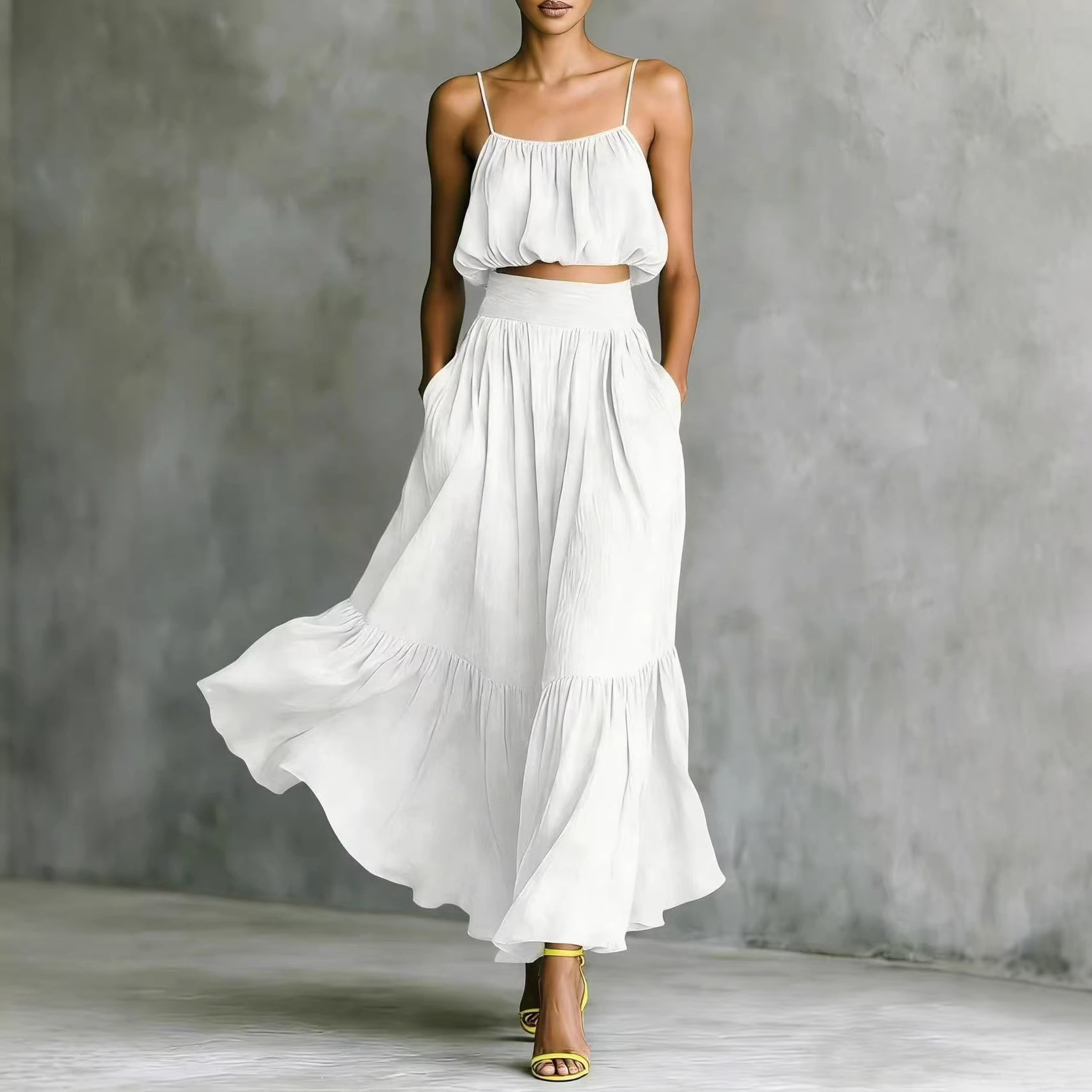 Kadınlar İçin Yazlık 2 Parça T - Boho Summer Beach Maxi Dress incelemesi ve fiyatı