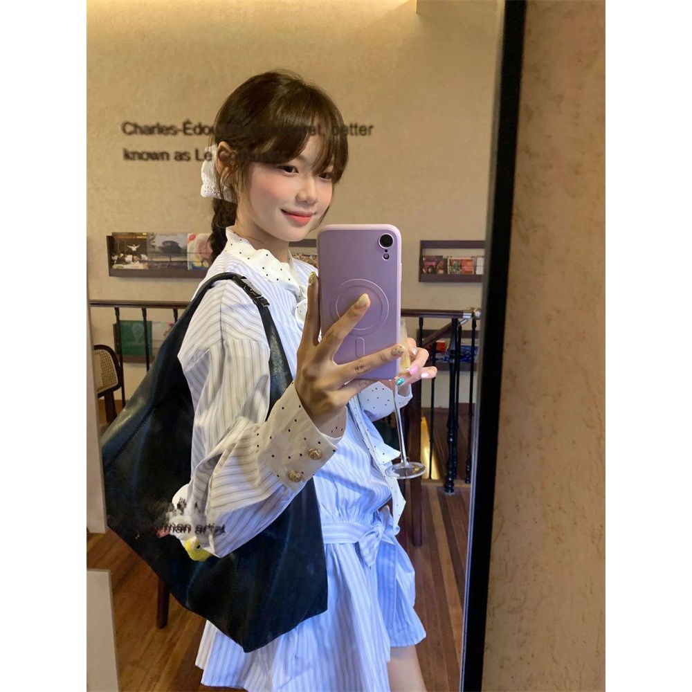 Kore Tarzı Tatlı Okul Elbisesi - Korean Style A Line Shirt Dress incelemesi ve fiyatı