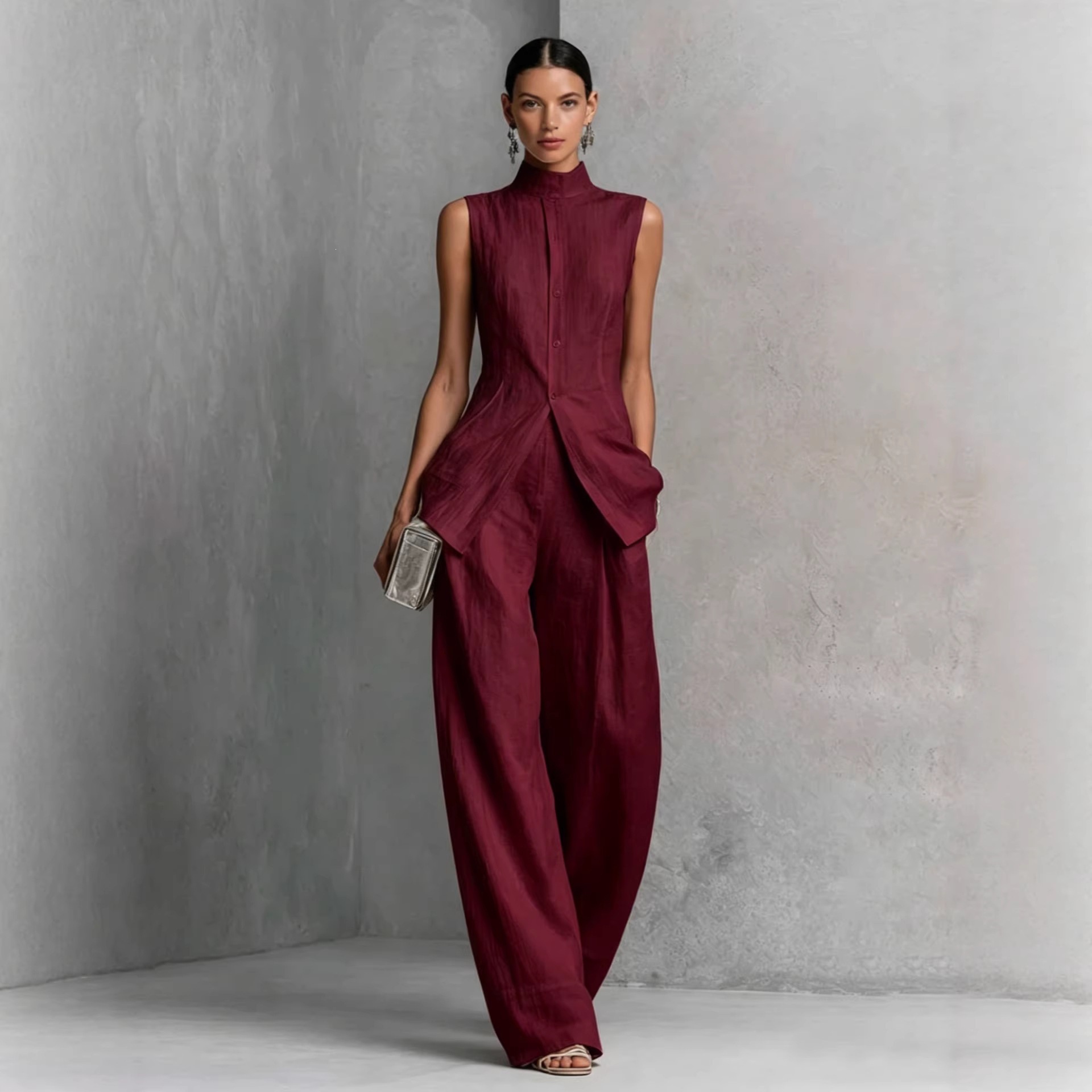 2026 Katlanmış Pamuklu Keten G - Casual Loose Linen Shirt Dress incelemesi ve fiyatı